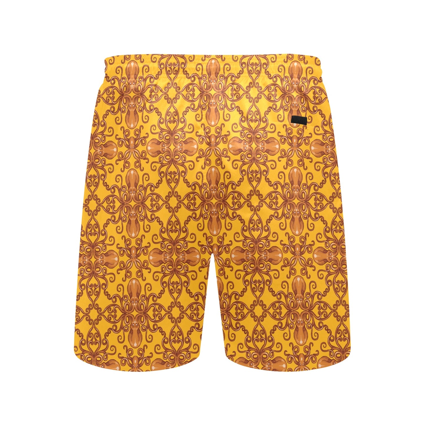 Octopus Background Design Print Men's Swim Trunks Beach Shorts