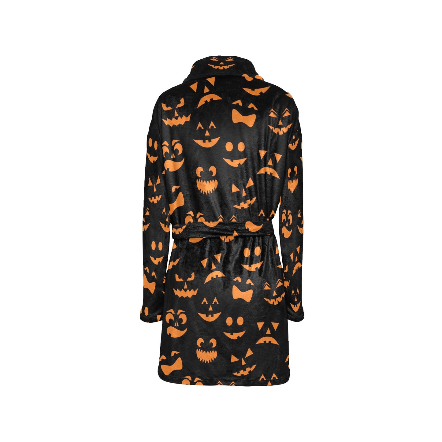 Halloween Pattern Print Design 02 Women's Fleece Robe