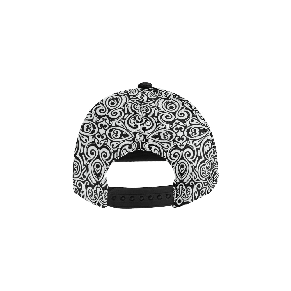 Polynesian Tattoo Pattern Snapback Cap
