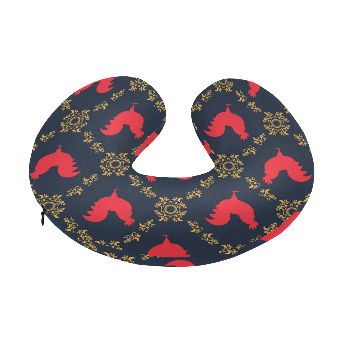 Rooster Pattern Print Design A02 U-Shaped Travel Neck Pillow