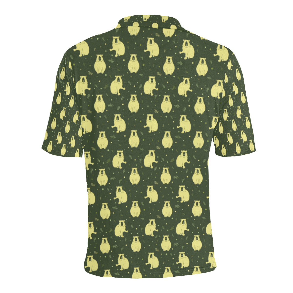 Capybara Pattern Print Design 03 Men Polo Shirt