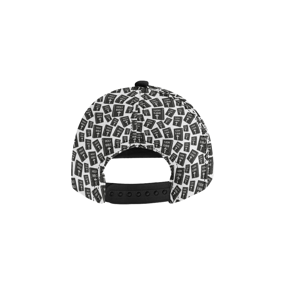 Christian Holy Bible Book Pattern Snapback Cap