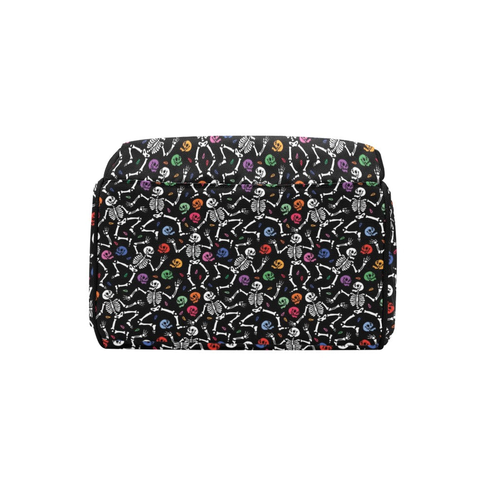 Skeleton Print Design LKS307 Diaper Bag Backpack