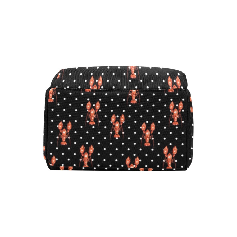Lobster Print Design LKS401 Diaper Bag Backpack