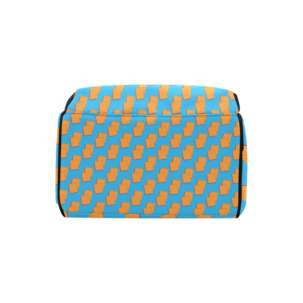 Waffle Print Design LKS304 Diaper Bag Backpack