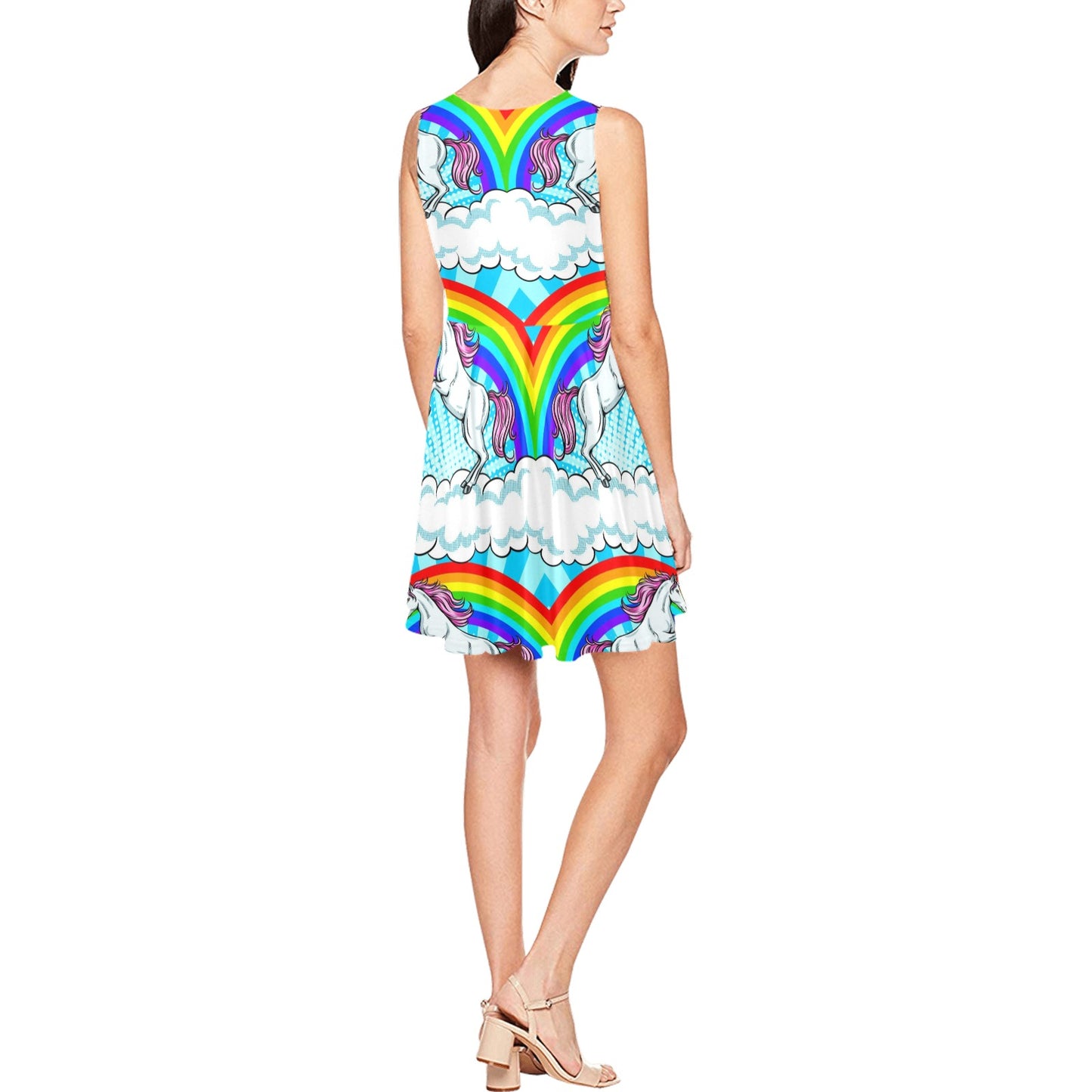 Unicorn Rainbow Sleeveless Dress
