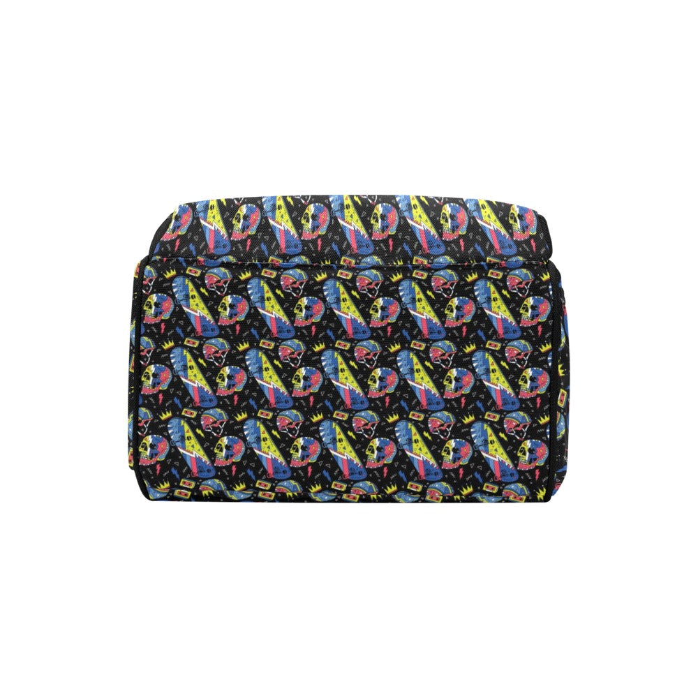 Skateboard Print Design LKS304 Diaper Bag Backpack