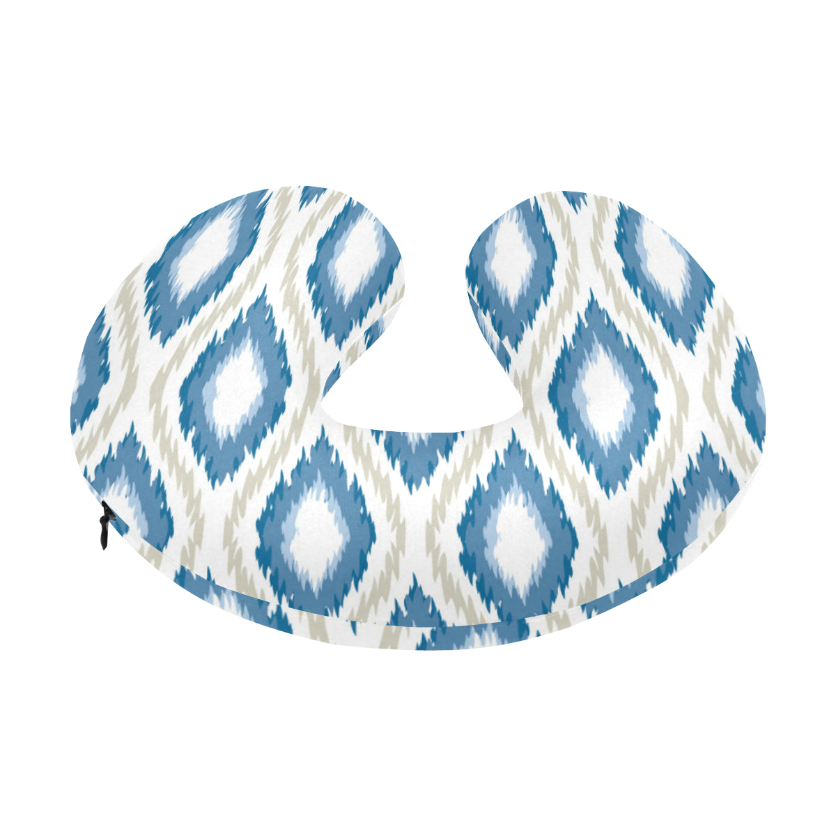 Ikat Pattern Print Design 02 U-Shaped Travel Neck Pillow