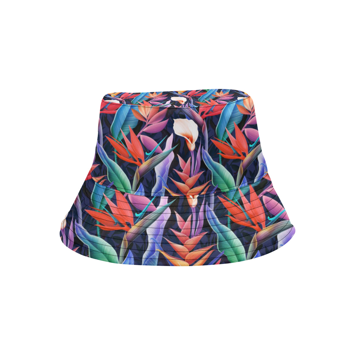 Tropical Flower Pattern Print Design TF023 Unisex Bucket Hat