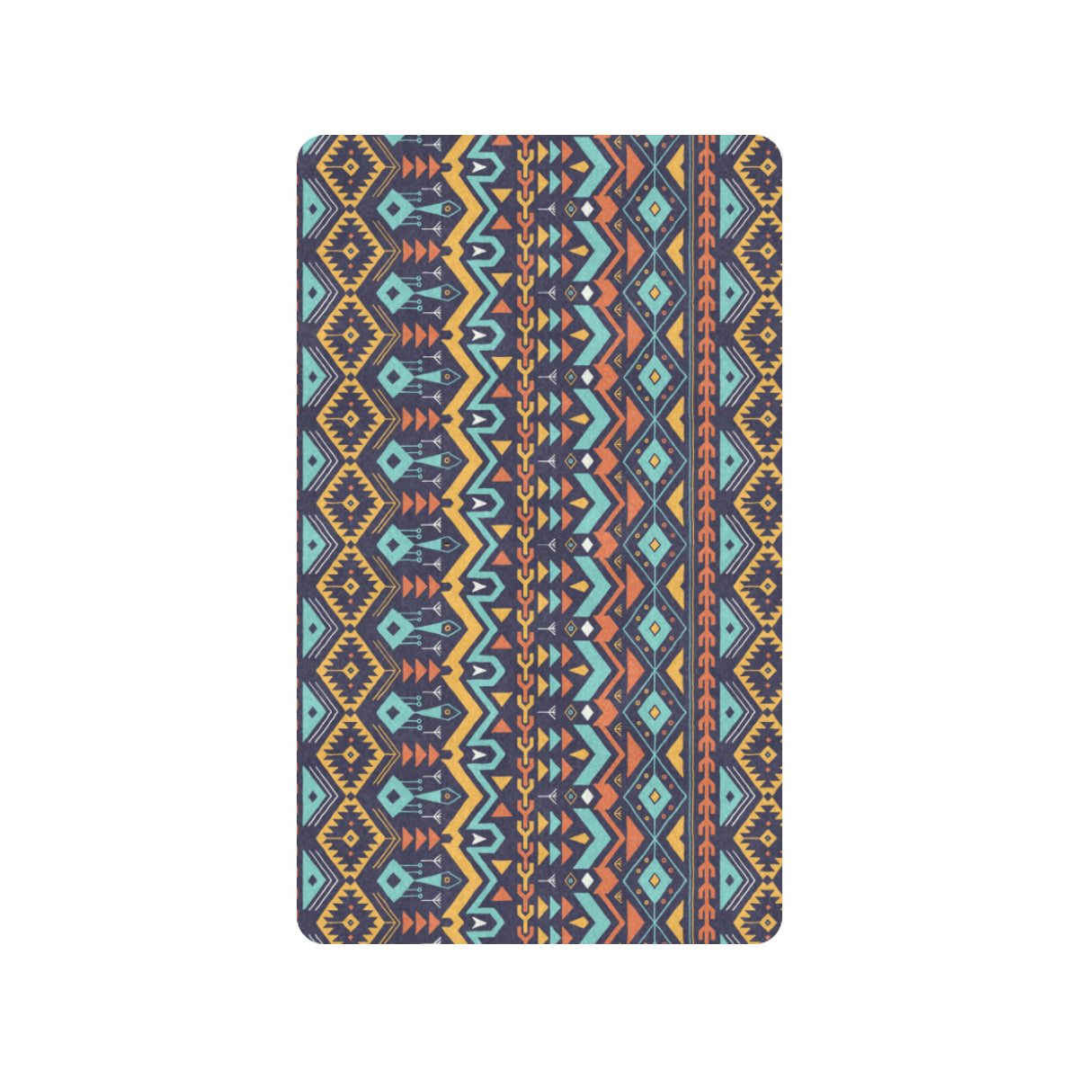 Aztec Style Print Pattern Rubber Doormat