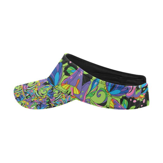 Psychedelic Trippy Mushroom Themed Unisex Sun Visor