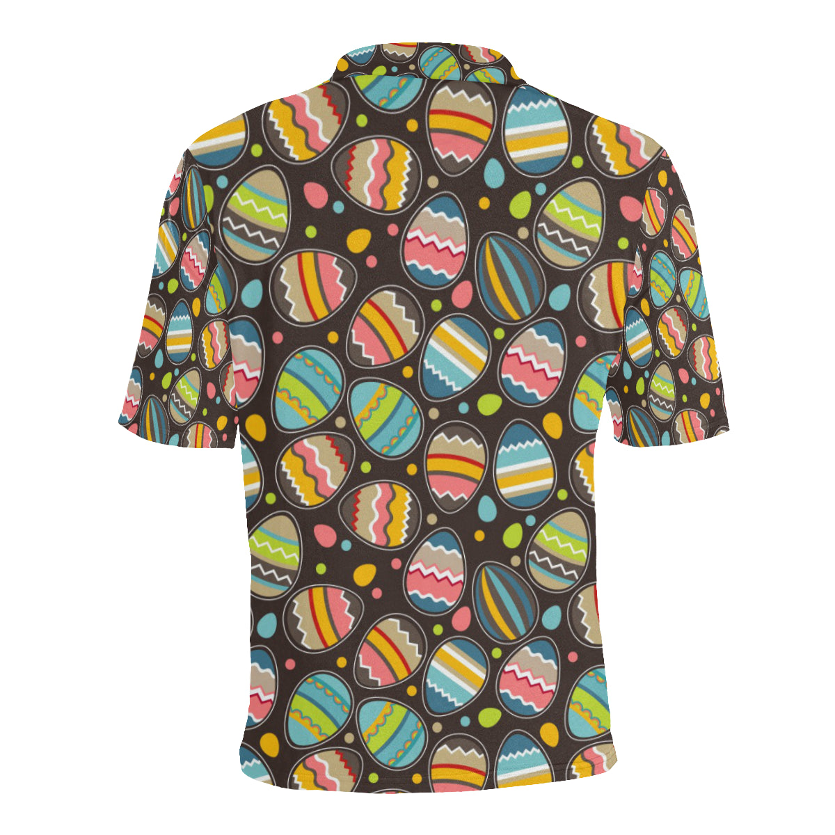 Easter Eggs Pattern Print Design RB03 Men Polo Shirt
