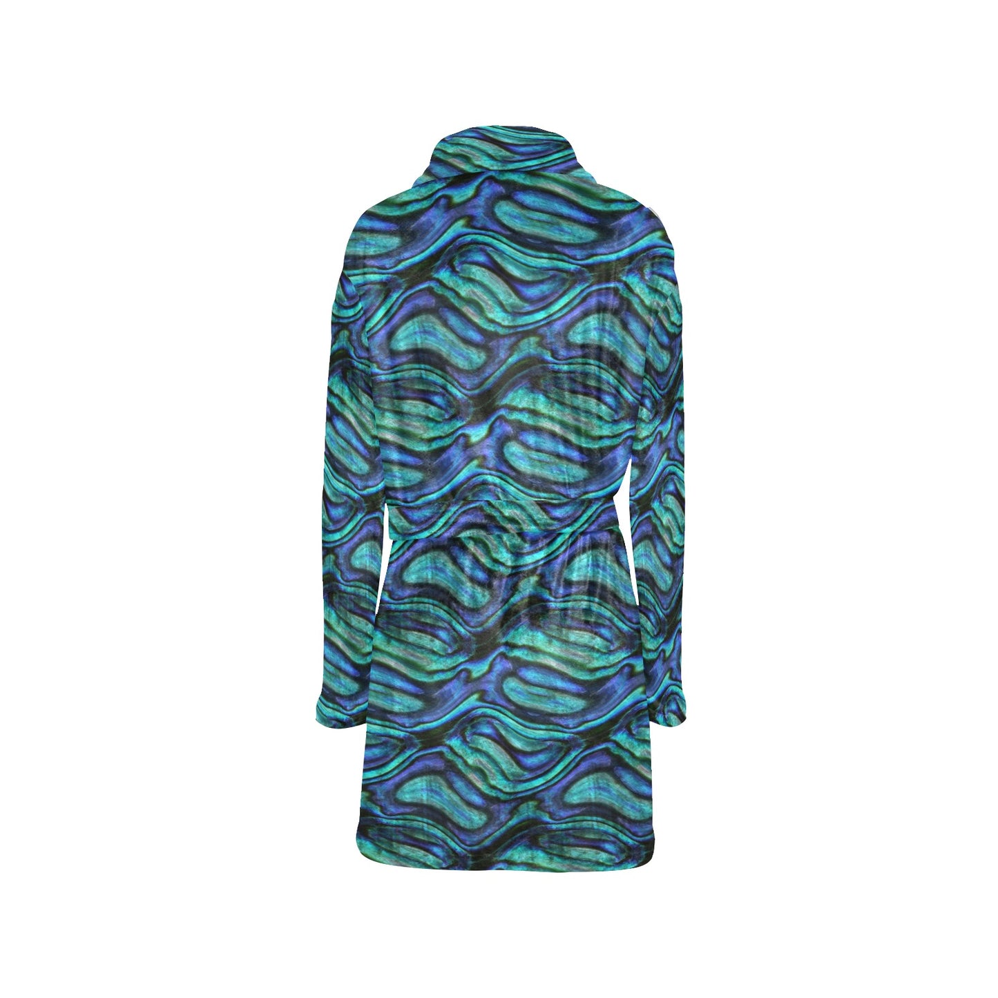Abalone Pattern Print Design 02 Women's Fleece Robe