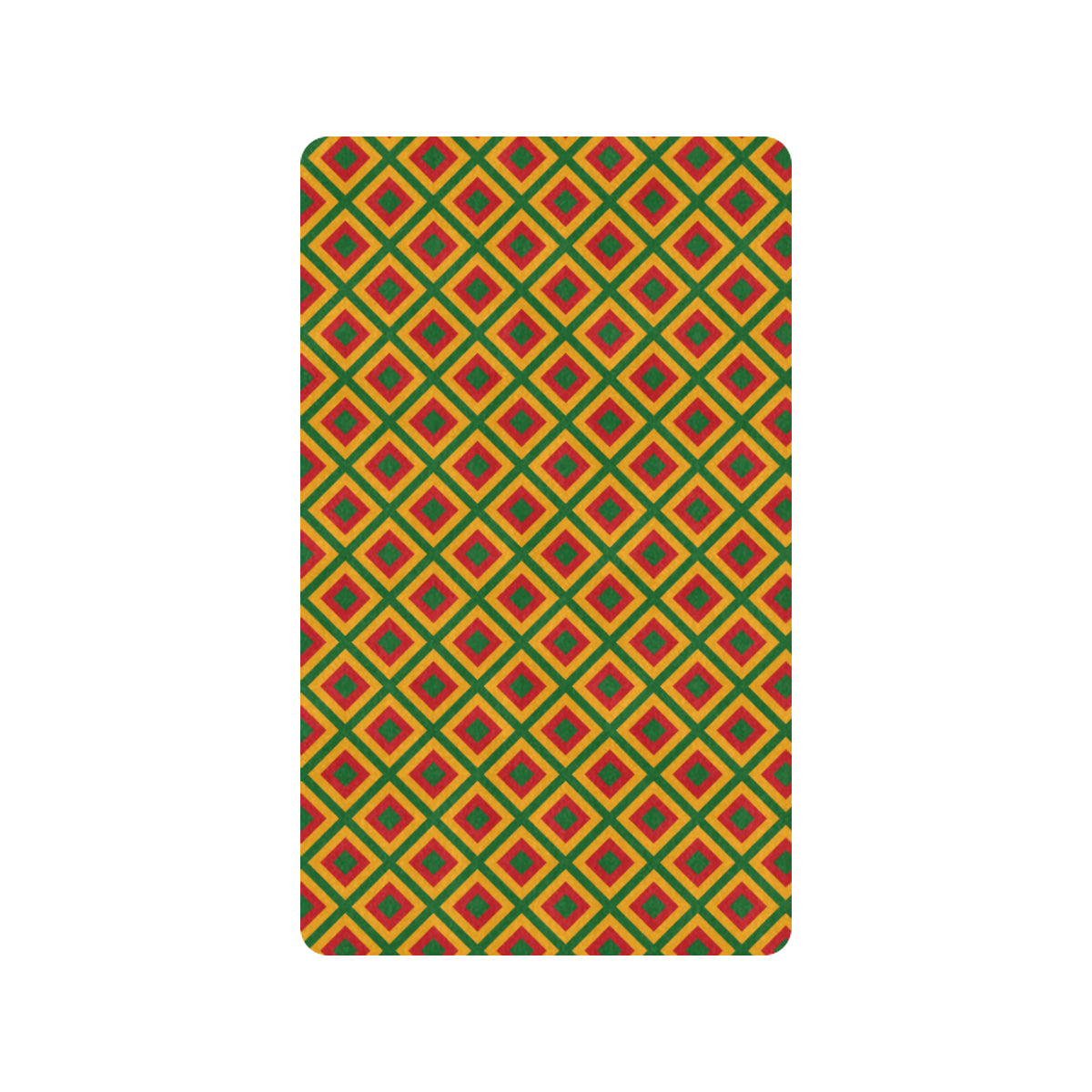 Rasta Reggae Color Cross Rubber Doormat