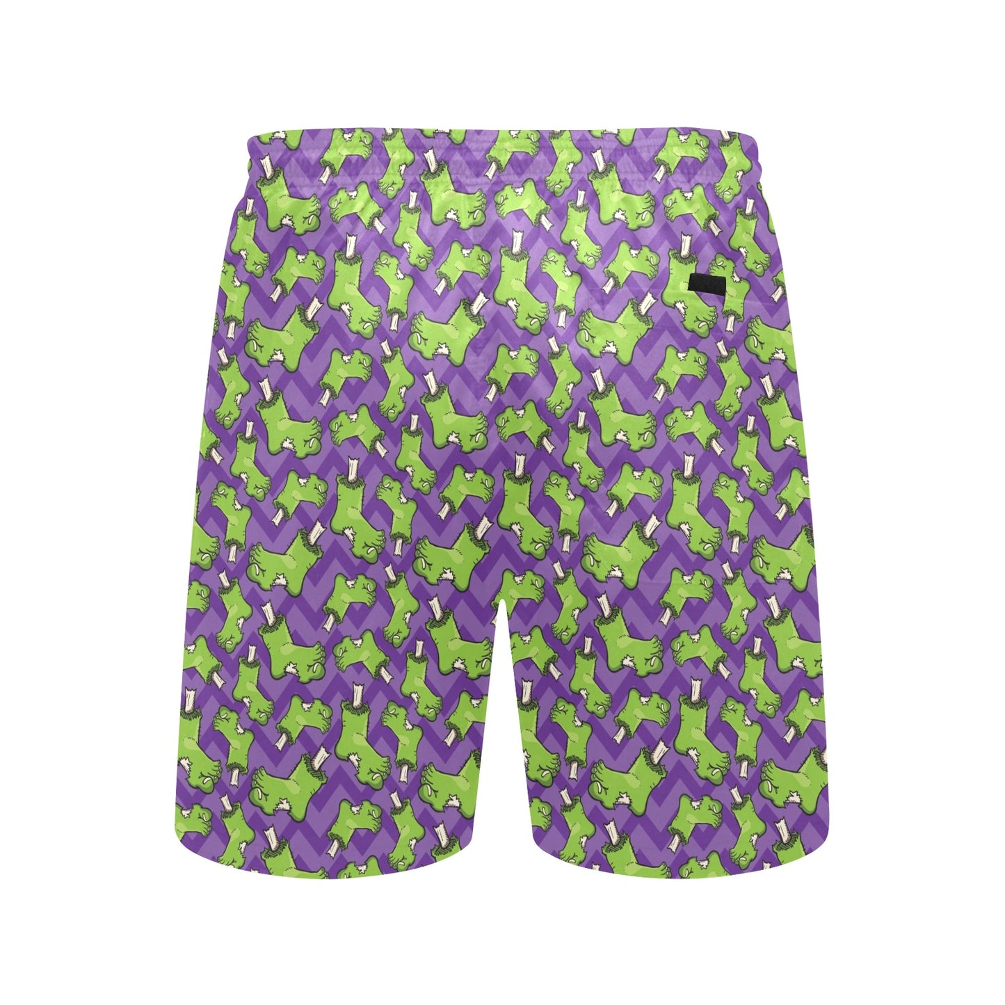 Zombie Foot Design Pattern Print Men's Swim Trunks Beach Shorts