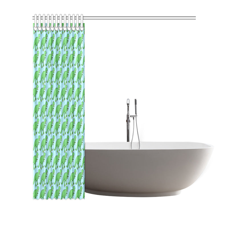 T Rex Pattern Print Design A01 Shower Curtain