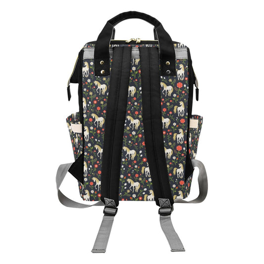 Unicorn Print Design LKS301 Diaper Bag Backpack