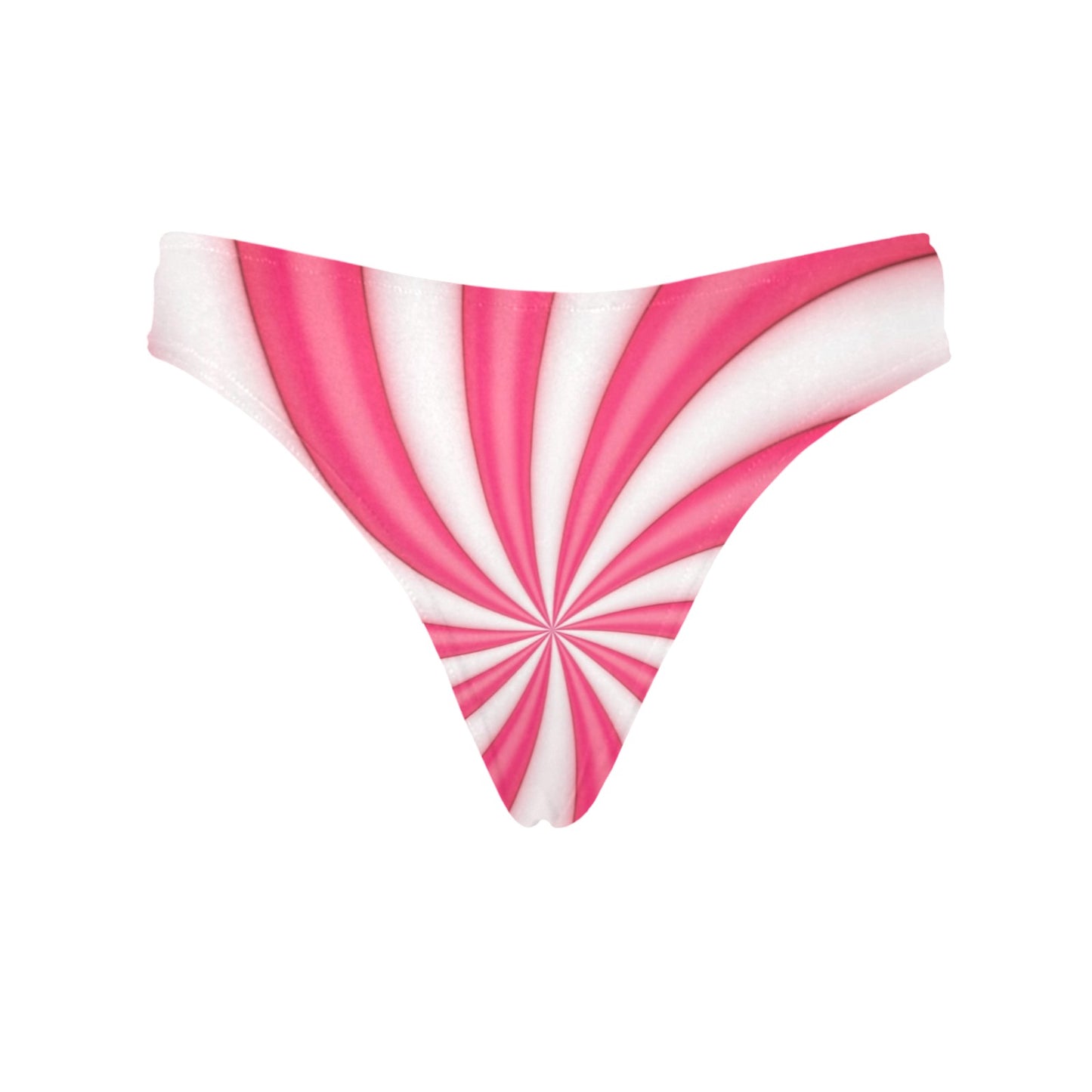 Vortex Twist Swirl Candy Print Women's Thongs