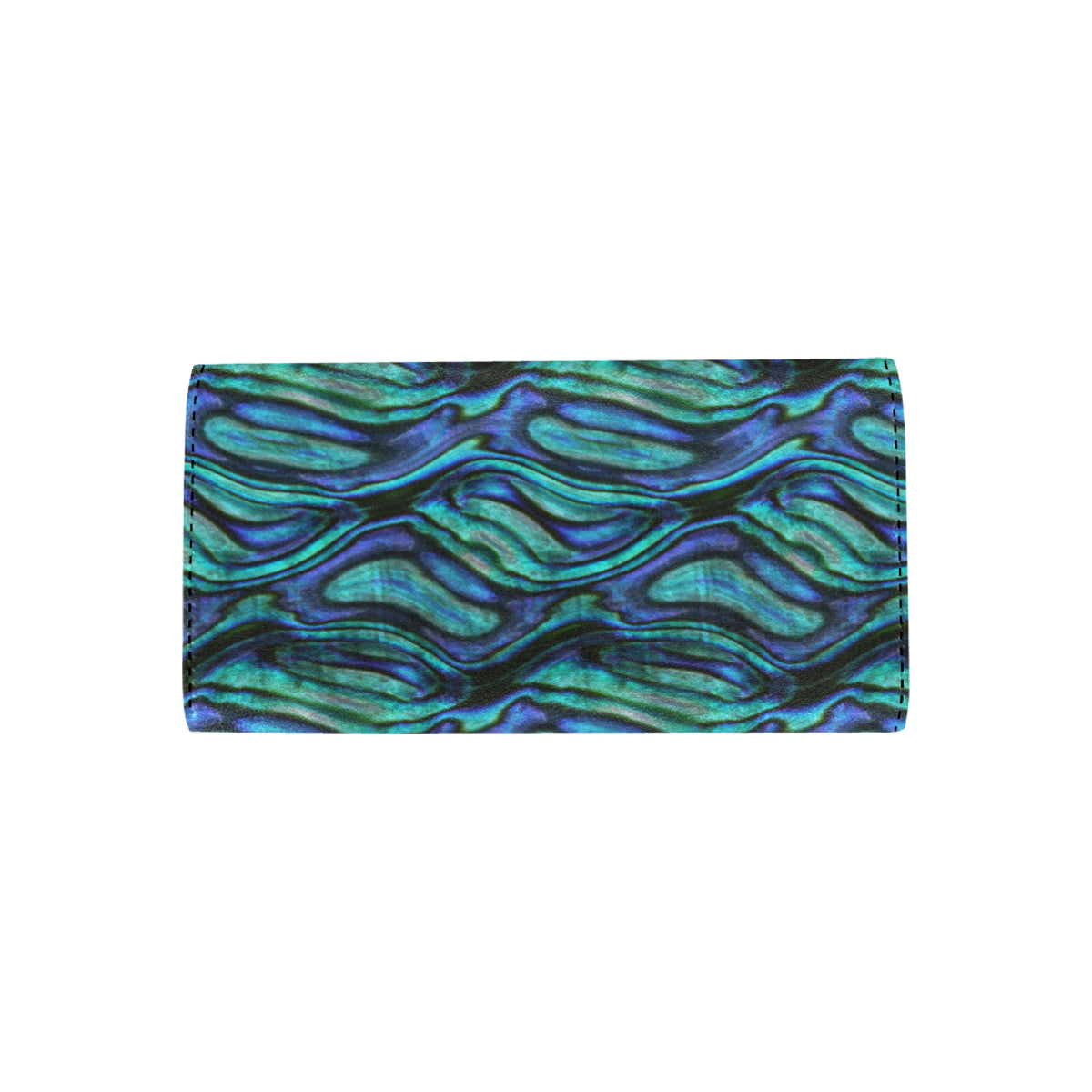 Abalone Pattern Print Design 02 Women's Trifold Wallet