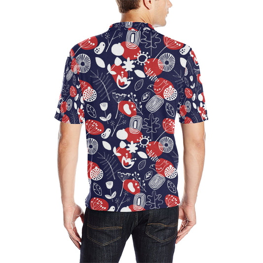 Nordic Pattern Print Design A02 Men Polo Shirt