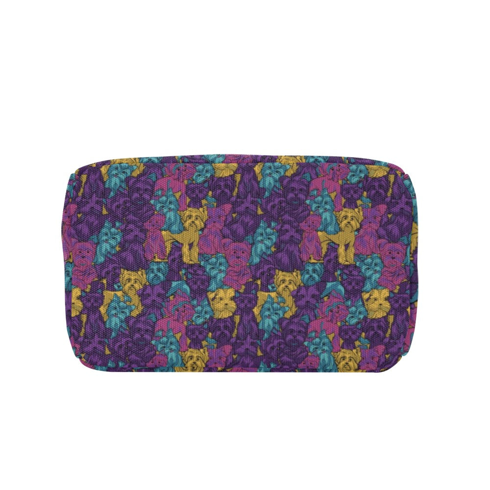 Yorkshire Terriers Print Design LKS3010 Insulated Lunch Bag