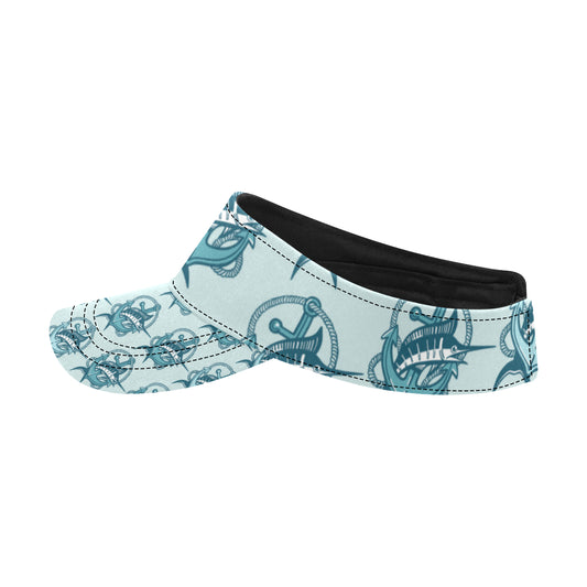 Swordfish Pattern Print Design 03 Unisex Sun Visor