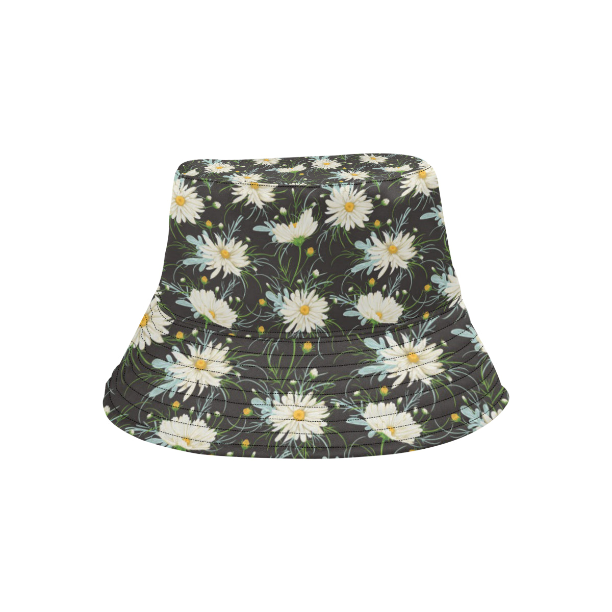 Daisy Pattern Print Design DS08 Unisex Bucket Hat