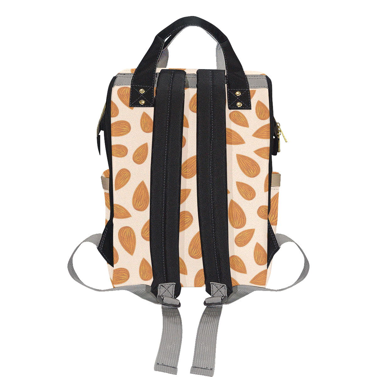 Almond Pattern Print Design 03 Diaper Bag Backpack