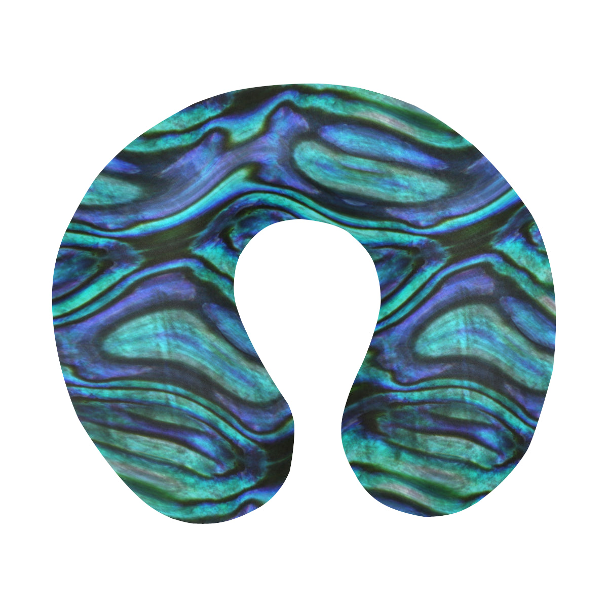 Abalone Pattern Print Design 02 U-Shaped Travel Neck Pillow