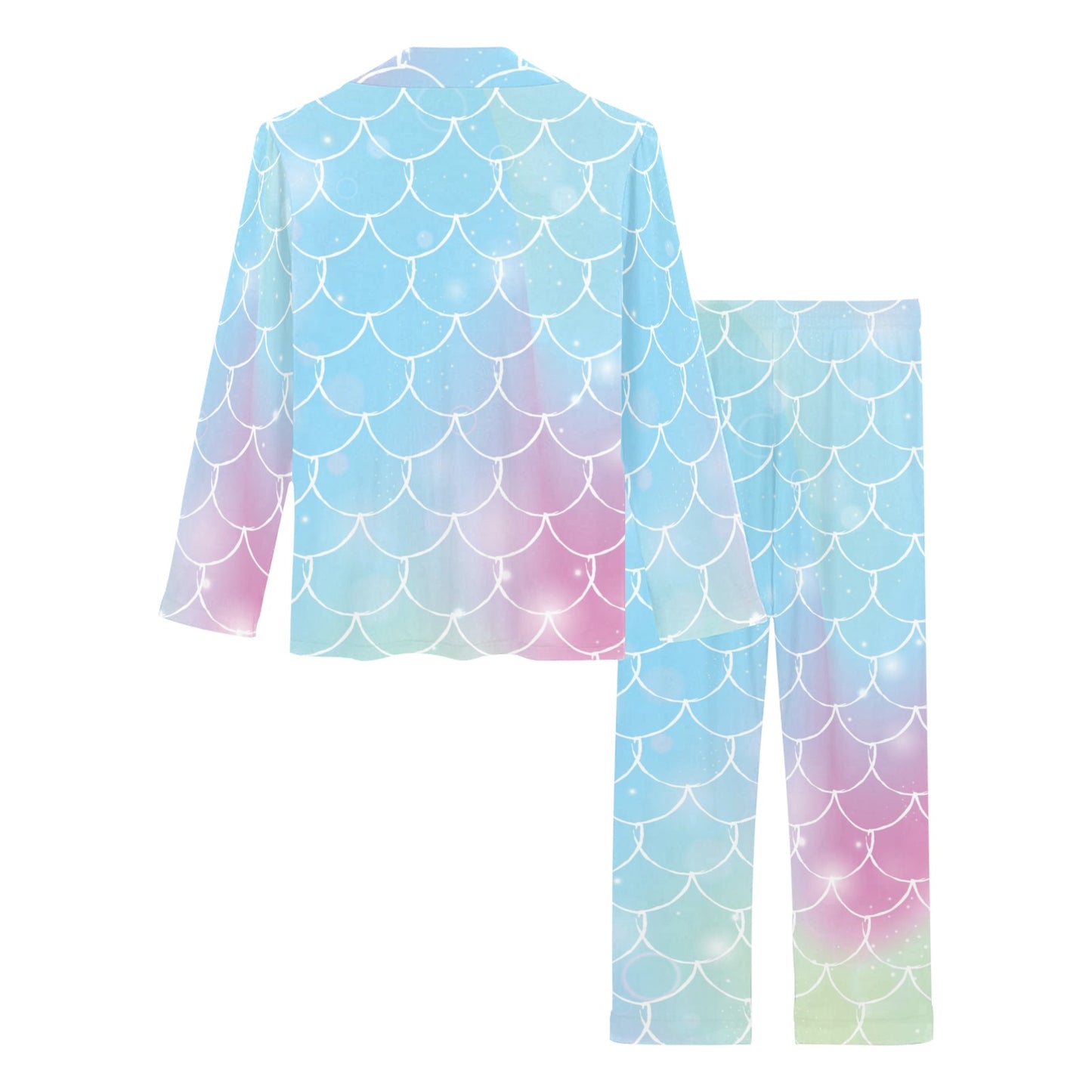 Rainbow Pattern Print Design A06 Women's Long Pajama Set