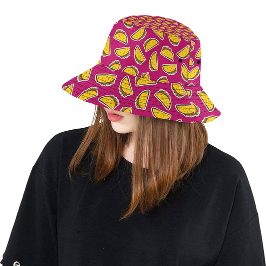 Taco Pattern Print Design TC01 Unisex Bucket Hat
