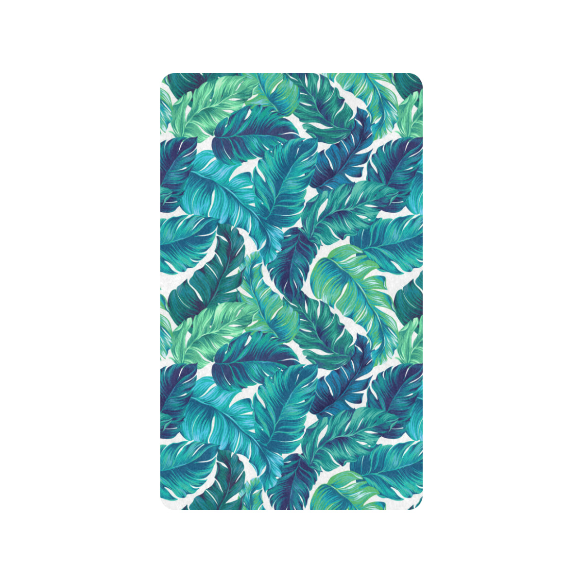 Brightness Tropical Palm Leaves Rubber Doormat