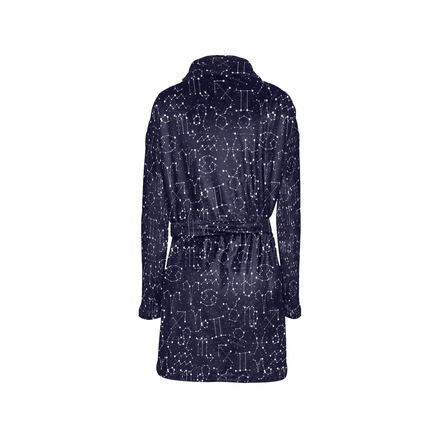 Zodiac Pattern Design Print Women's Fleece Robe