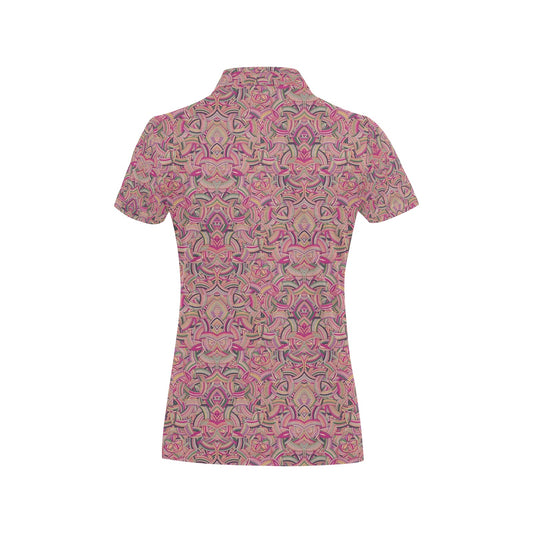 Celtic Pattern Print Design 04 Women's Polo Shirt