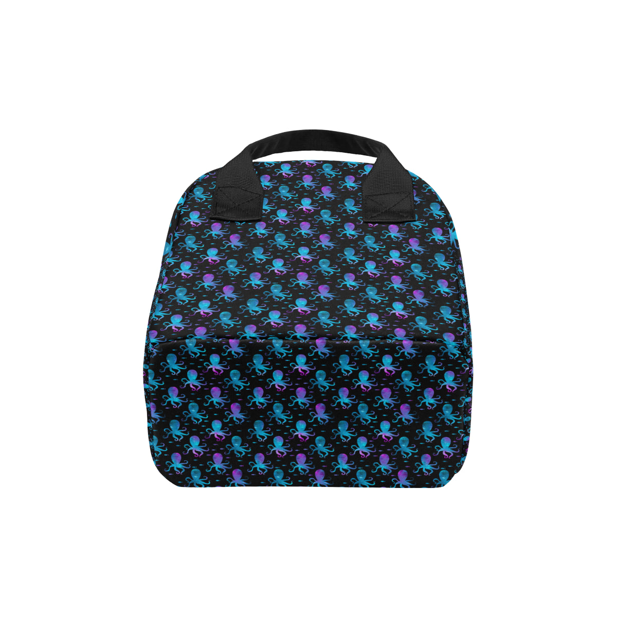 Octopus Blue Design Print Themed Insulated Lunch Bag