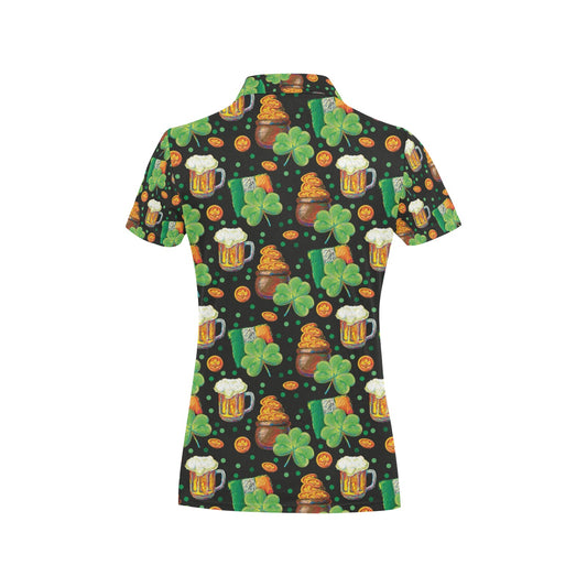 St Patricks Day Print Design LKS303 Women's Polo Shirt