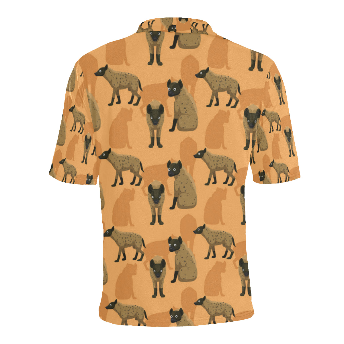Hyena Pattern Print Design 01 Men Polo Shirt
