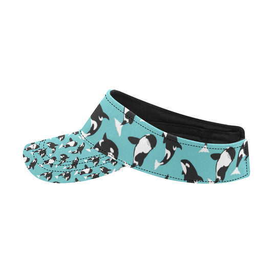 Whale Action Design Themed Print Unisex Sun Visor