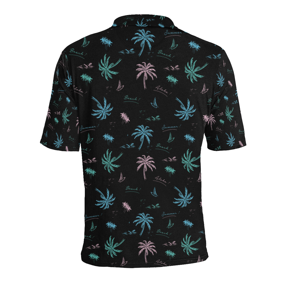 Aloha Hawaii Pattern Print Design 03 Men Polo Shirt
