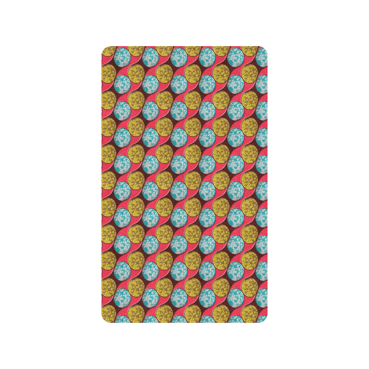 African Fashion Print Pattern Rubber Doormat