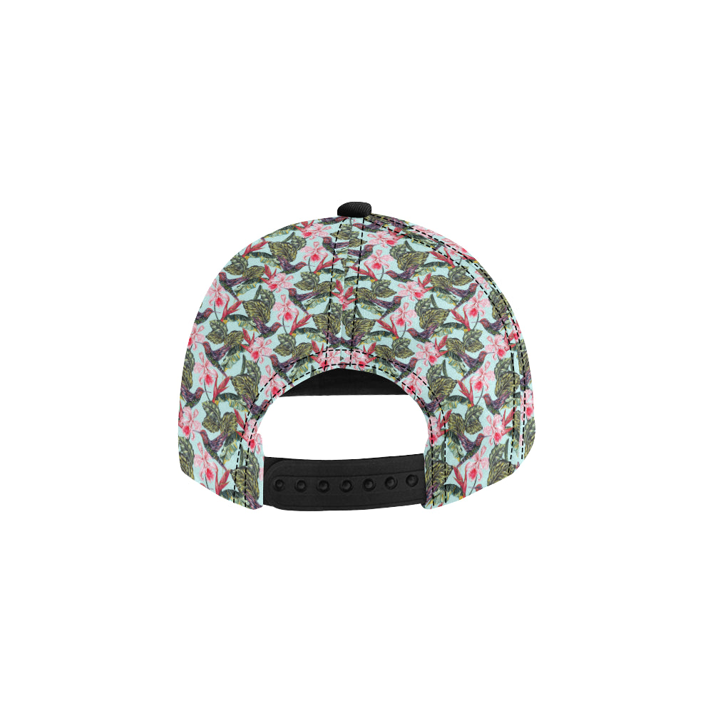 Hummingbird Cute Themed Print Snapback Cap