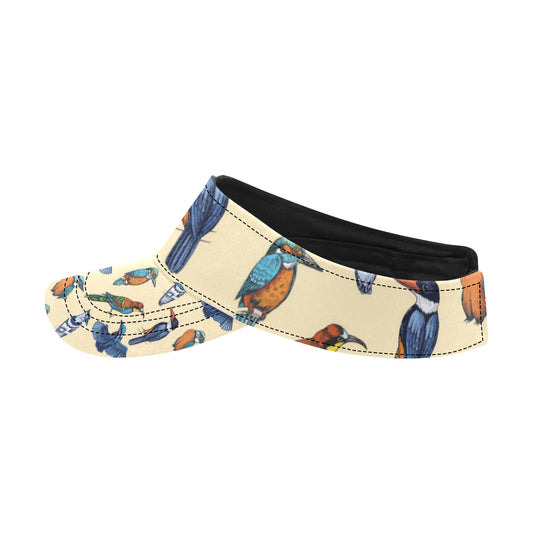 Kingfisher Bird Pattern Print Design 04 Unisex Sun Visor
