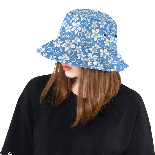 Hibiscus Pattern Print Design HB09 Unisex Bucket Hat