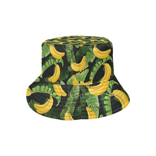 Banana Pattern Print Design BA01 Unisex Bucket Hat