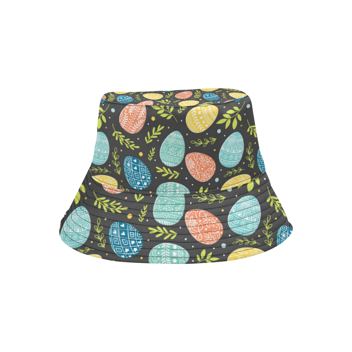 Easter Eggs Pattern Print Design RB01 Unisex Bucket Hat