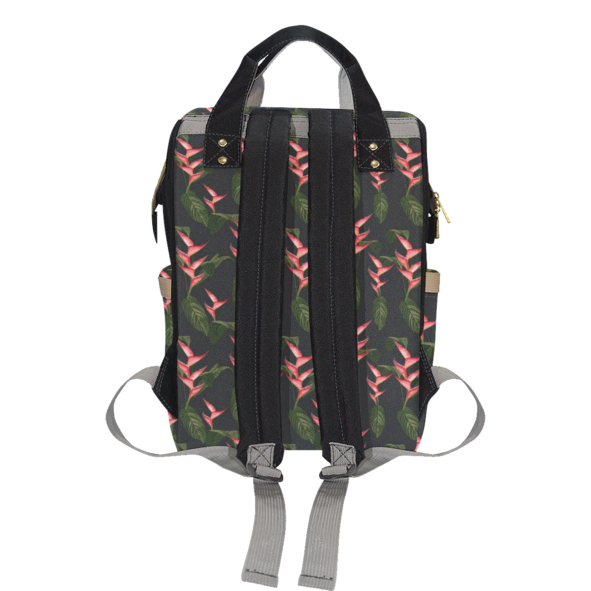 Heliconia Pattern Print Design HL07 Diaper Bag Backpack