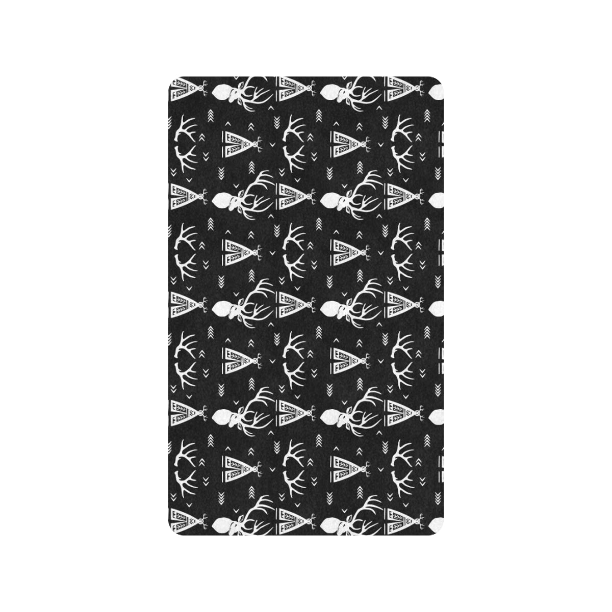 Deer Native Indian Print Pattern Rubber Doormat