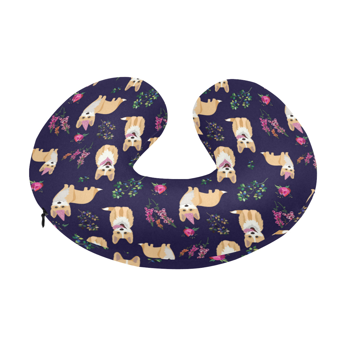 Pembroke Welsh Corgis Pattern Print Design A06 U-Shaped Travel Neck Pillow