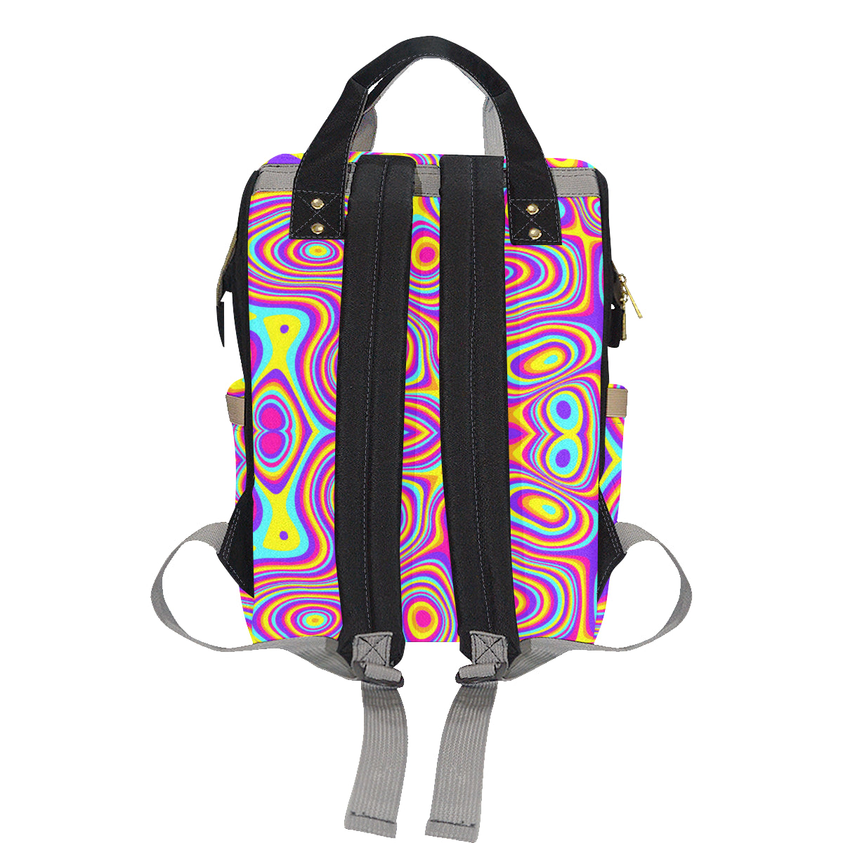 Liquid Pattern Print Design 06 Diaper Bag Backpack
