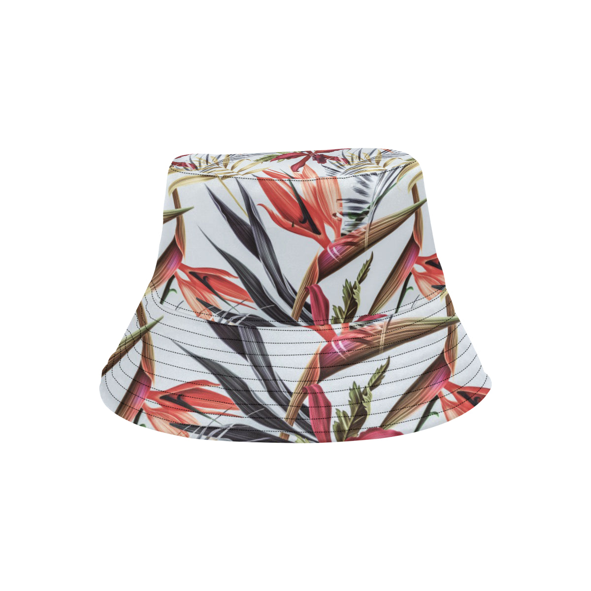 Tropical Flower Pattern Print Design TF021 Unisex Bucket Hat